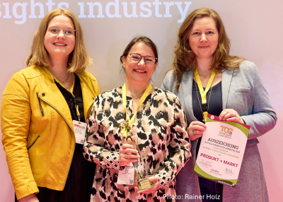 Produkt + Markt gewinnt den TOCii Award „TOP OF CLASS insights industry“ 2025!!